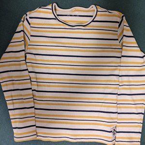 Mini Rodini Stripe Ribbed Tee, sz 9-11 yrs